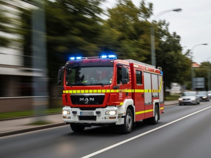 Ewakuacja mieszkańców podczas pożaru w Burkatowie: Szybka reakcja strażaków uratowała sytuację