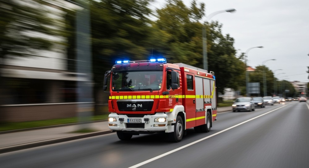 Ewakuacja mieszkańców podczas pożaru w Burkatowie: Szybka reakcja strażaków uratowała sytuację