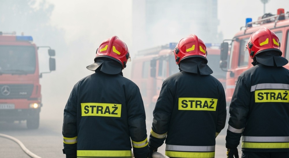 Nocny pożar w Olszanach: Strażacy uratowali cielęta przed zagładą