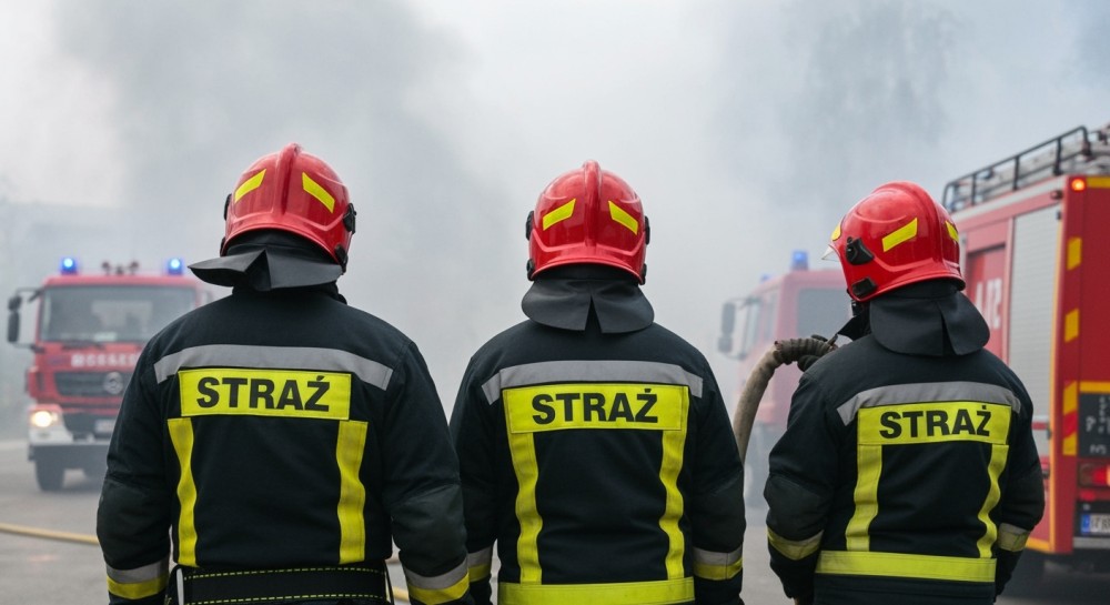 Szybka interwencja strażaków ratuje mieszkańców w pożarze w Lutomi Górnej