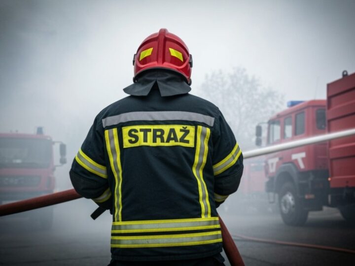 Straż pożarna wspiera akcję gaśniczą w wałbrzyskim lesie