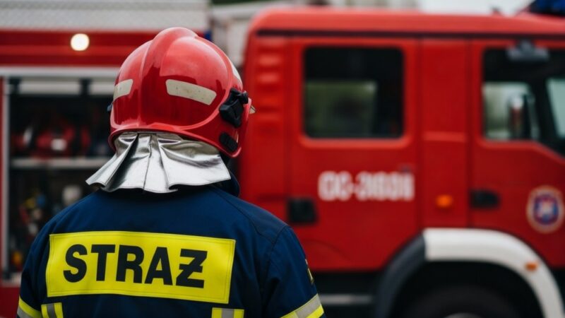 Awans młodszego aspiranta w KP PSP Świdnica po ukończeniu szkoły pożarniczej