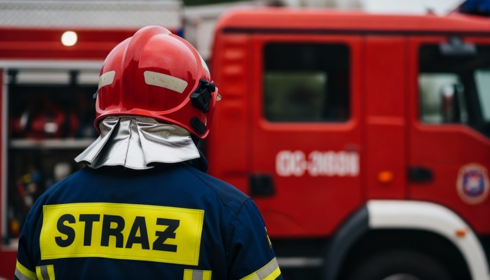 Awans młodszego aspiranta w KP PSP Świdnica po ukończeniu szkoły pożarniczej