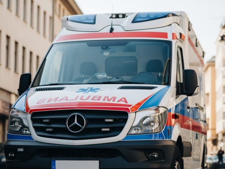 OSP Strzegom w akcji: wsparcie dla medyków i lądowisko dla śmigłowca LPR