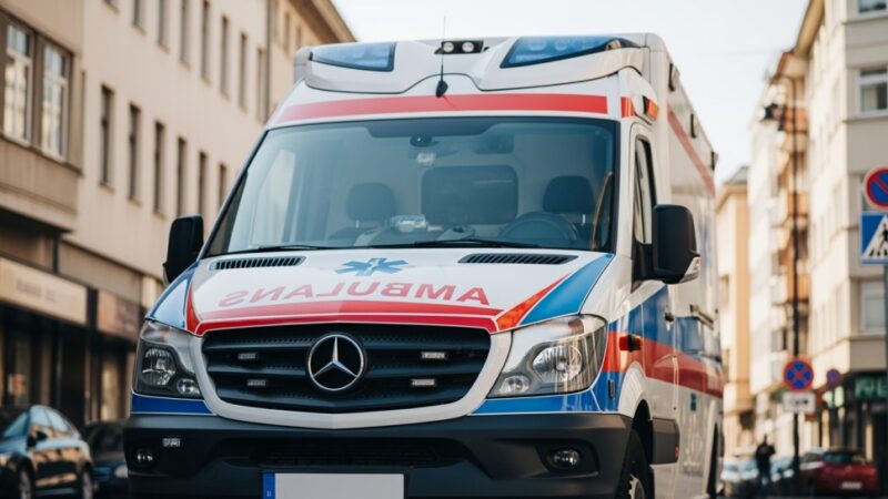 OSP Strzegom w akcji: wsparcie dla medyków i lądowisko dla śmigłowca LPR