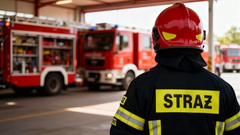 Błyskawiczne działania strażaków ratują Świdnicę przed zagrożeniem
